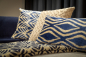 Preview: Hoii Plaid 'Alexandra' 150 x 200 cm Insignia Blue - Blau